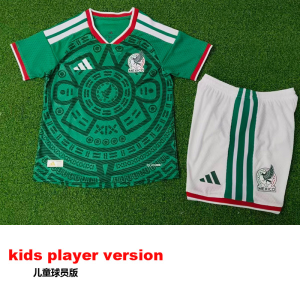 26-27 Mexico Home Kids Player Version Soccer Jersey (球员童装)