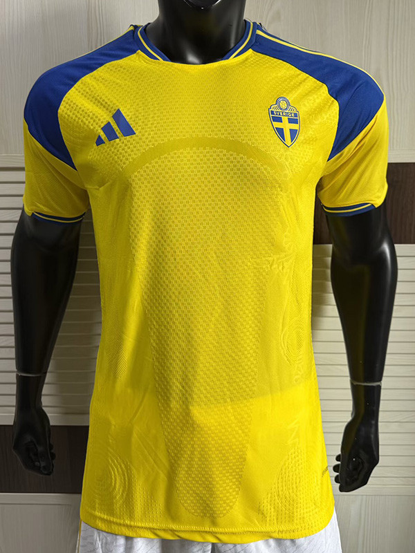 26-27 Sweden Home Player Version Soccer Jersey