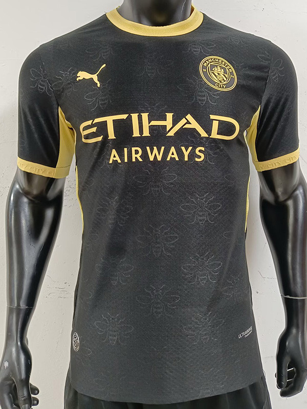 26-27 Man City Black Player Version Soccer Jersey