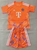 26-27 Bayern Orange Goalkeeper Kids Soccer Jersey