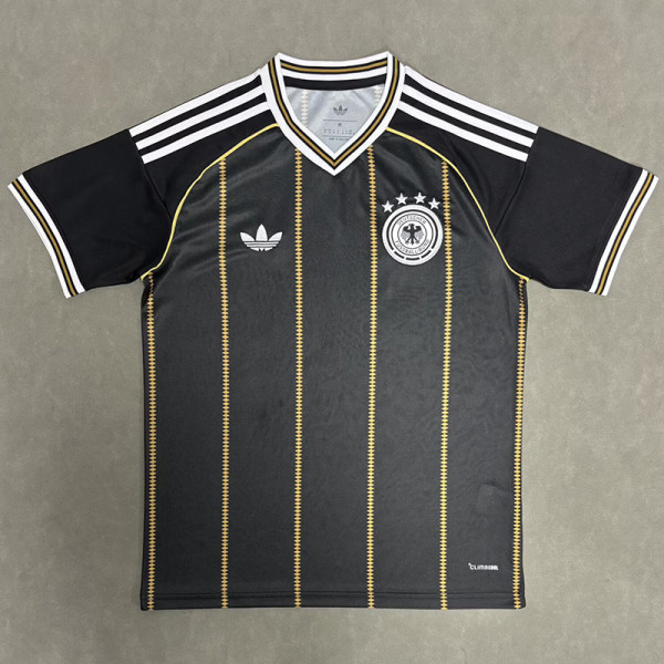 26-27 Germany Black Gold Fans Soccer Jersey