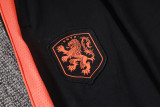 26-27 Netherlands Black Half Pull Tracksuit #B26043(半拉链)