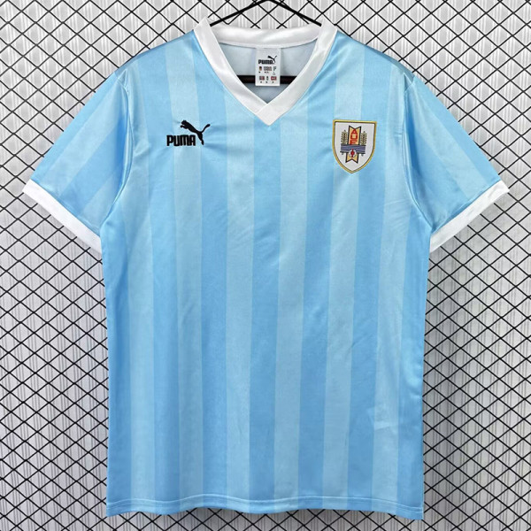 1990 Uruguay Home Retro Soccer Jersey