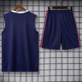 25-26 ARS Royal blue Tank top and shorts suit
