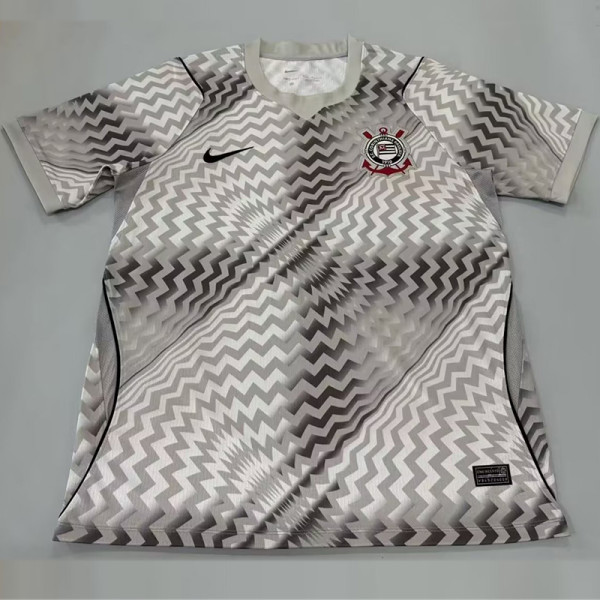 26-27 Corinthians Grey Goalkeeper Soccer Jersey