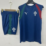 26-27 Portugal Lake blue Tank top and shorts suit (背心短裤)