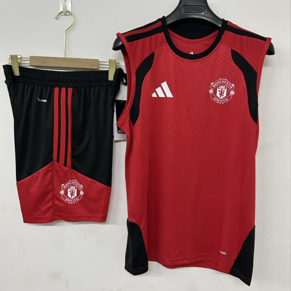 26-27 Man Utd Red Tank top and shorts suit (背心短裤)