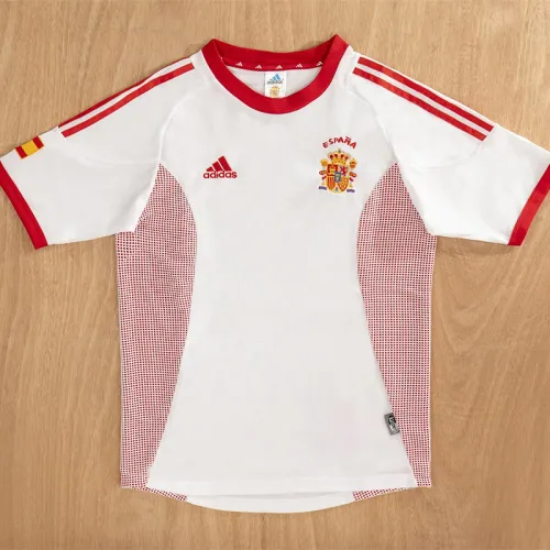 2002 Spain Away Retro Soccer Jersey