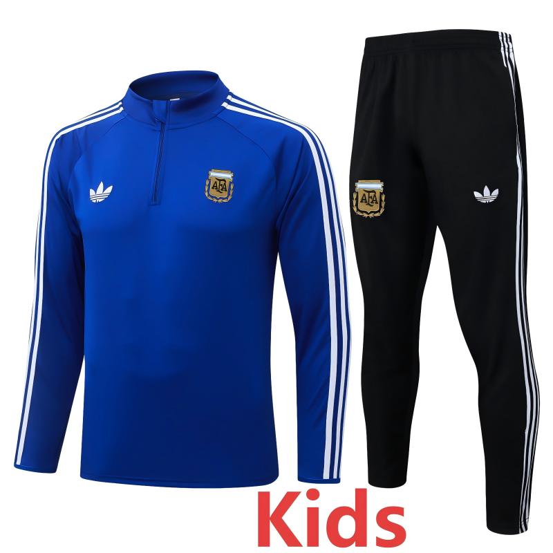 US$ 33.00 - 26-27 Argentina Fancy blue Kids Half Pull Tracksuit #E26053 ...