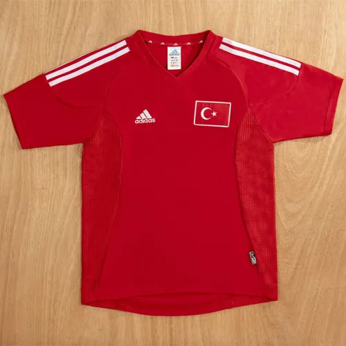 2002 Turkey Home Retro Soccer Jersey