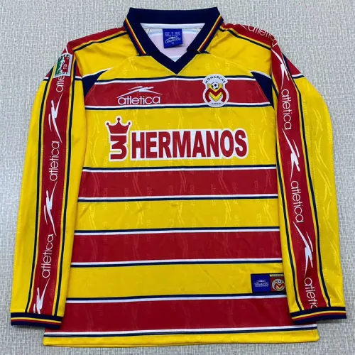 1999-2000 Monarcas Morelia Home Long Sleeve Retro Soccer Jersey