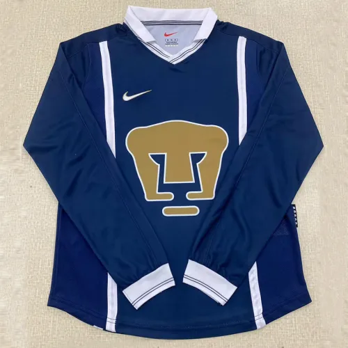 1999-2000 Pumas UNAM Away Long Sleeve Retro Soccer Jersey