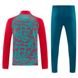 26-27 Portugal Red Half Pull Tracksuit (半拉链)