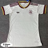 26-27 Spain Away Women Soccer Jersey (女)(带2星)
