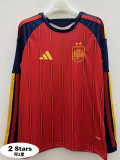 26-27 Spain Home Long Sleeve Soccer Jersey (长袖)(带2星)