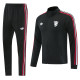 26-27 Man Utd Black Jacket Tracksuit #05