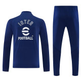 26-27 INT Royal blue Half Pull Tracksuit (半拉链)