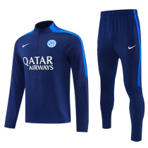 26-27 INT Royal blue Half Pull Tracksuit (半拉链)