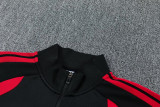 26-27 Man Utd Black Red Jacket Tracksuit
