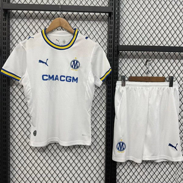 26-27 Marseille Home Kids Soccer Jersey