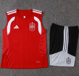 26-27 Spain Red Tank top and shorts suit #D26058