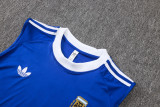 26-27 Argentina Fancy blue Tank top and shorts suit #D26056