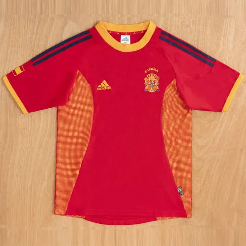 2002 Spain Home Retro Soccer Jersey