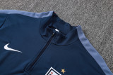 26-27 England Royal blue Half Pull Tracksuit (半拉链)