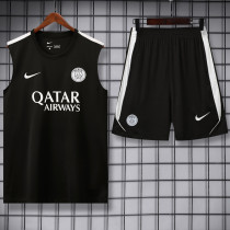 26-27 PSG Black Tank top and shorts suit