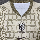 26-27 Brazil Khaki Special Edition Fans Training shirts (鳄鱼图 )