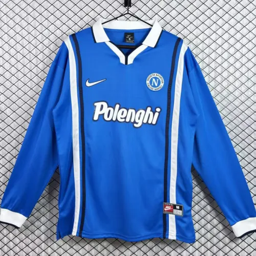 1997-1998 Napoli Home Long Sleeve Retro Soccer Jersey