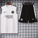 26-27 PSG White Tank top and shorts suit
