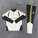 26-27 Flamengo White Half Pull Tracksuit (半拉链)