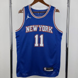 21-22 Knicks BRUNSON #11 Blue Top Quality Hot Pressing NBA Jersey (Trapeze Edition) 飞人版