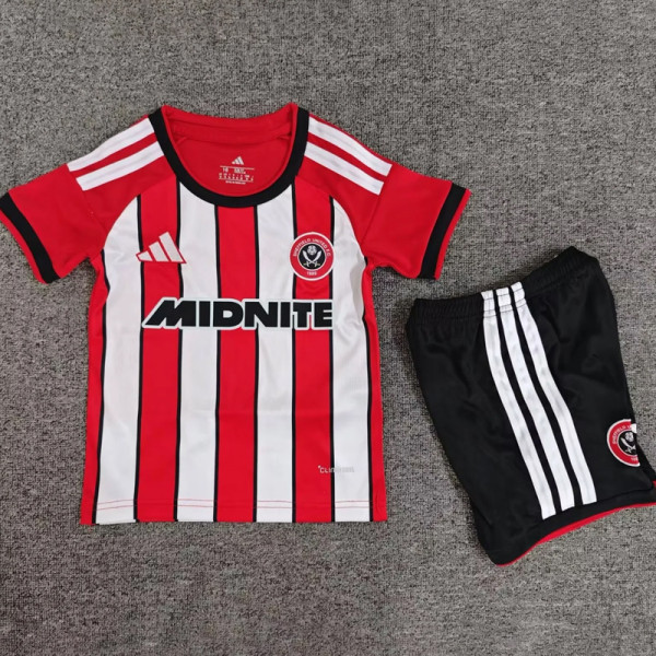 26-27 Sheffield United Home Kids Soccer Jersey