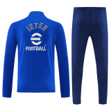 26-27 INT Fancy blue Half Pull Tracksuit (半拉链)