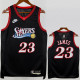 25-26 76ERS JAMES #23 Black Retro Top Quality Hot Pressing NBA Jersey (V领)