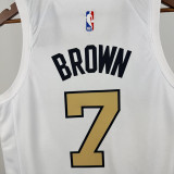 25-26 Celtics BROWN #7 White City Edition Top Quality Hot Pressing NBA Jersey