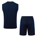 26-27 INT Royal blue Tank top and shorts suit #D26071