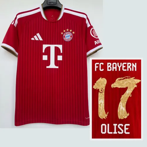 26-27 Bayern Home OLISE #17 Fans Soccer Jersey