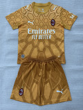 26-27 ACM Yellow Goalkeeper Kids Soccer Jersey