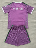 26-27 Bayern Purple Goalkeeper Kids Soccer Jersey