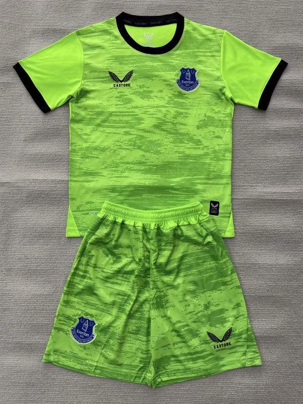 26-27 EVE Green Goalkeeper Kids Soccer Jersey