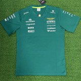 2026  Aston Martin Green T-Shirts Racing Suit (Football Jersey Size)(圆领)