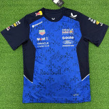 2026 Red Bull Blue T-Shirts Racing Suit (Football Jersey Size)(圆领)
