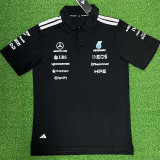 2026 Mercedes Black Polo Racing Suit (Football Jersey Size)(有领)