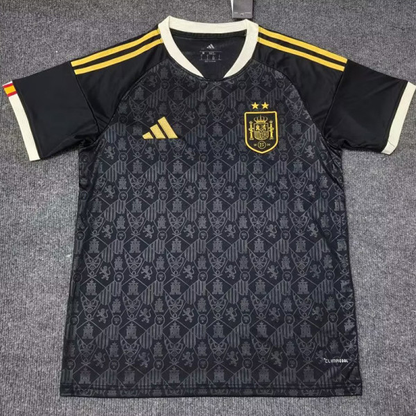 26-27 Spain Black Special Edition Fans Soccer Jersey