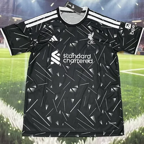 26-27 LIV Black Goalkeeper Fans Soccer Jersey