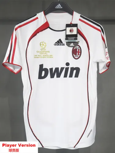 2006-2007 ACM Away Player Version Retro Soccer Jersey