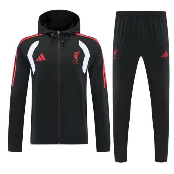 26-27 LIV Black Windbreaker Suit (Hoodie)(风衣套装)